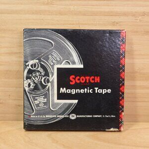 Vintage Scotch 1/4-111-A6 600 Feet Plastic 5" Reel Magnetic Tape, Made i…